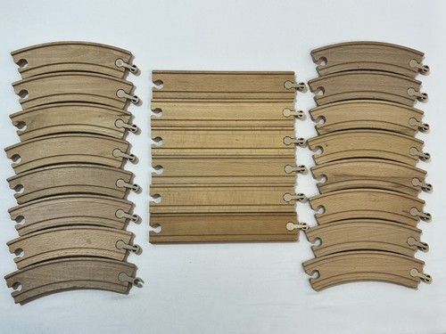Wooden train track set x22 - train,