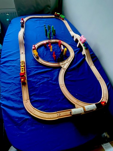 Tt7 wooden train track - wooden,