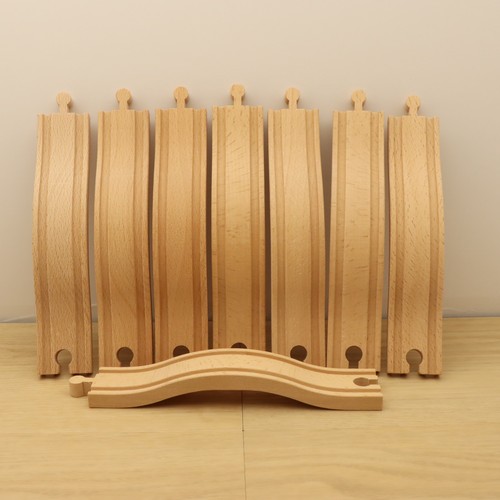 Wooden train track arched - track, ramp