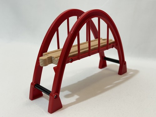 Brio red raised bridge wooden - raised,