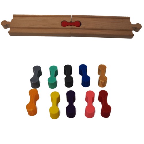 Wooden train track - train,